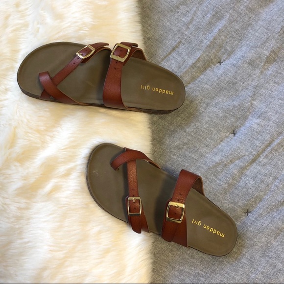 Madden Girl Shoes - Madden girl Brycee brown strappy sandal sz. 7.5